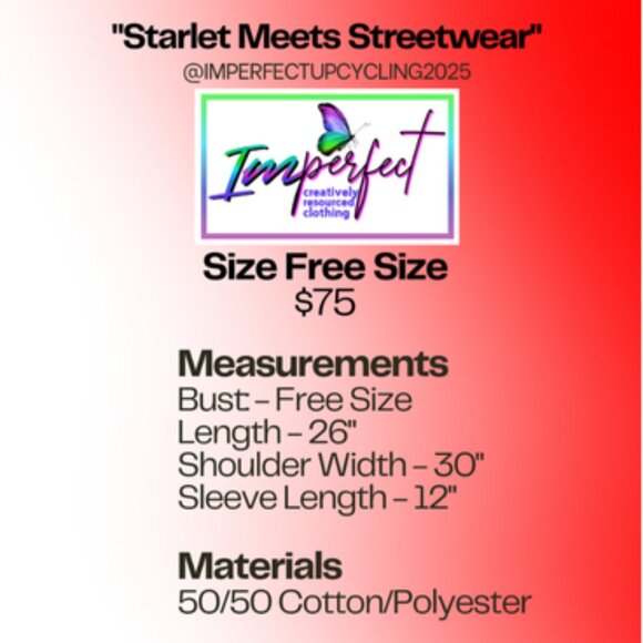 Upcycled Marilyn Monroe shirt w/ velvet mesh sleeves - Picture 2 of 2